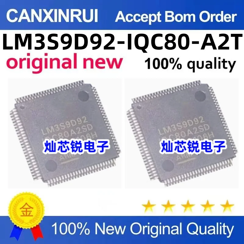 

LM3S9D92-IQC80-A2T LM3S9D92-IQC80A2SD LQFP-100 microcontroller IC