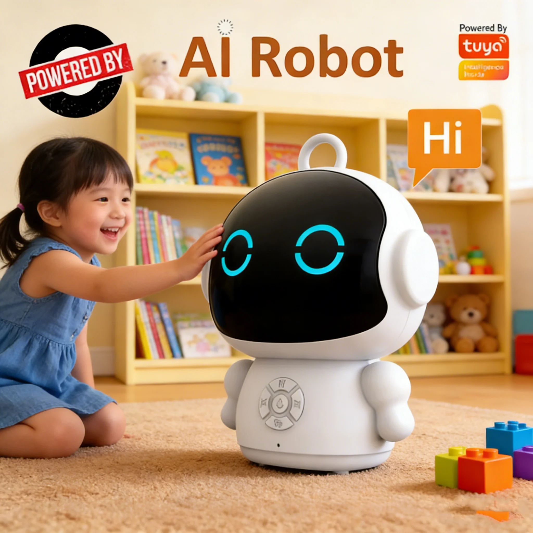 Tuya Smart Life AI روبوت التعرف على الصوت ألعاب التعليم المبكر للأطفال خطاب قصص تفاعلية رفيق Chatbot