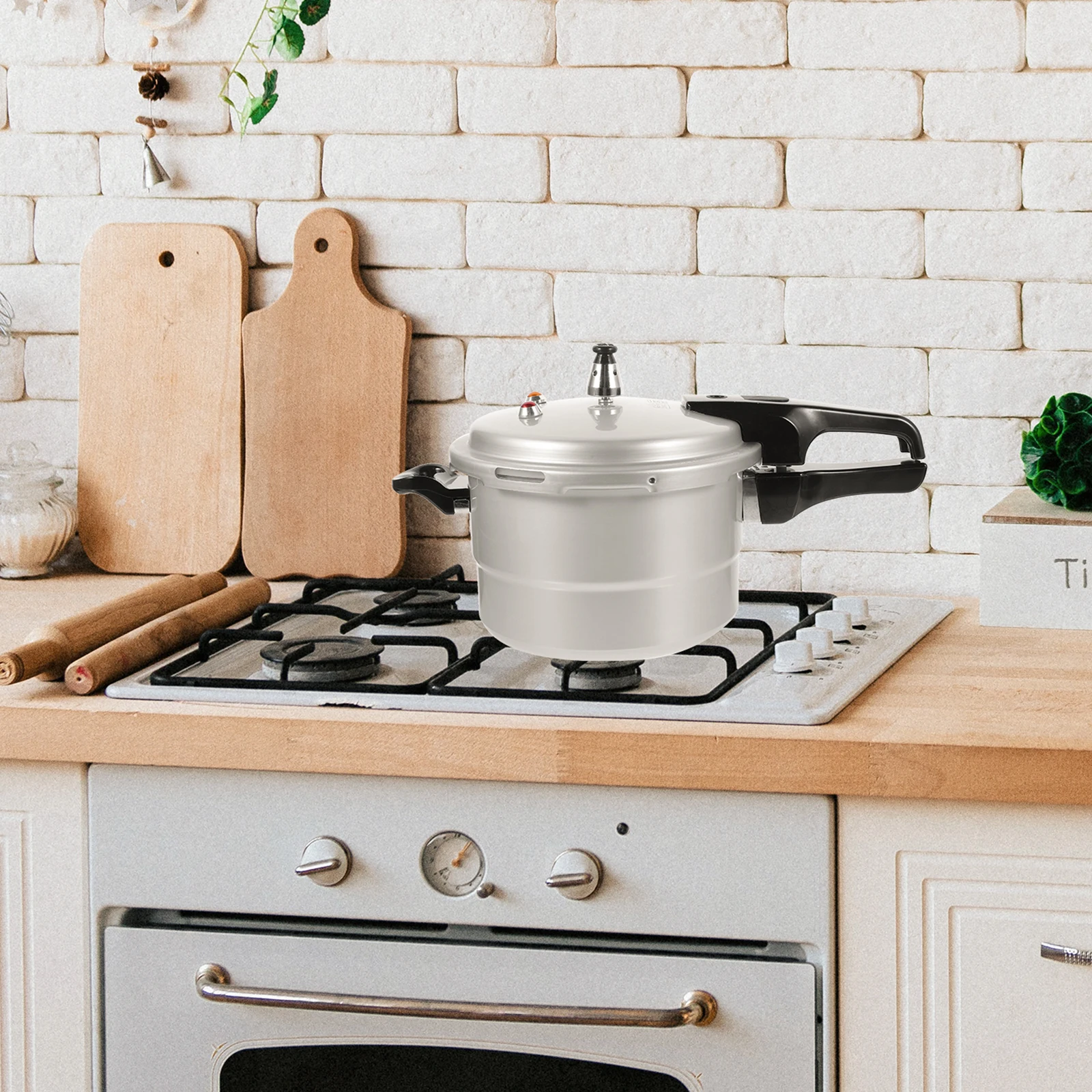 

Household Pressure 20cm Gas Stove Induction Compatible Easy Clean Multi High Pressure Cooker Functional Cookware