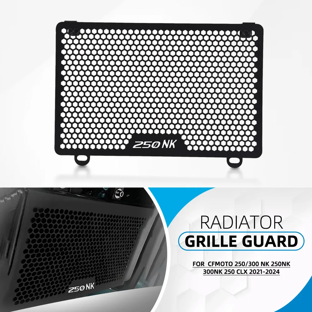 

For CFMOTO 250/300 NK 250NK 300NK 250 CLX 2021 2022 2023 2024 Motorcycle Radiator Guard Protector Grille Grill Protective Cover