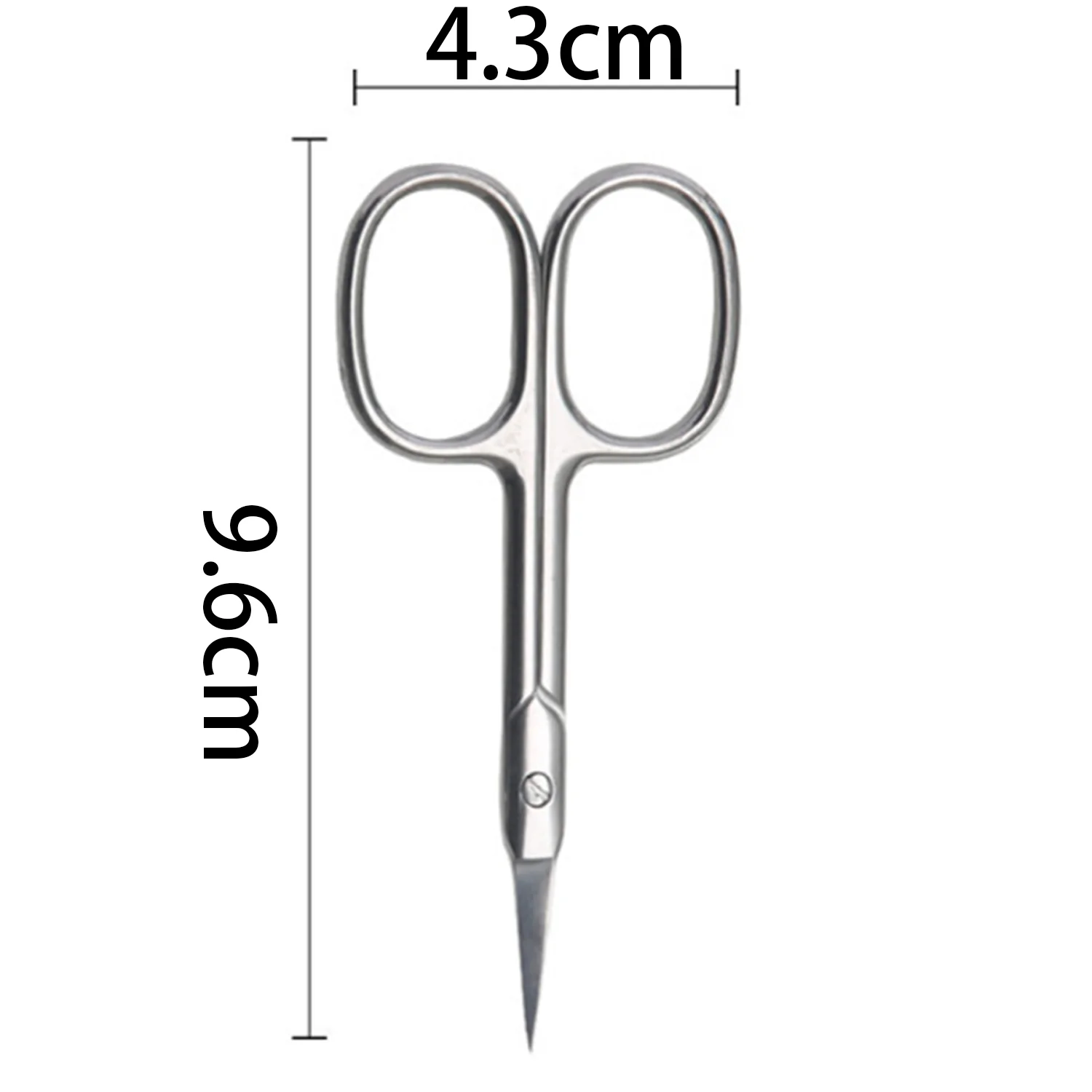 1-8pc Russian Manicure Scissors Cuticle Regrowth Cut Curved Tip Nail Cut Grooming Professional Stainless Steel Dead Skin Remover