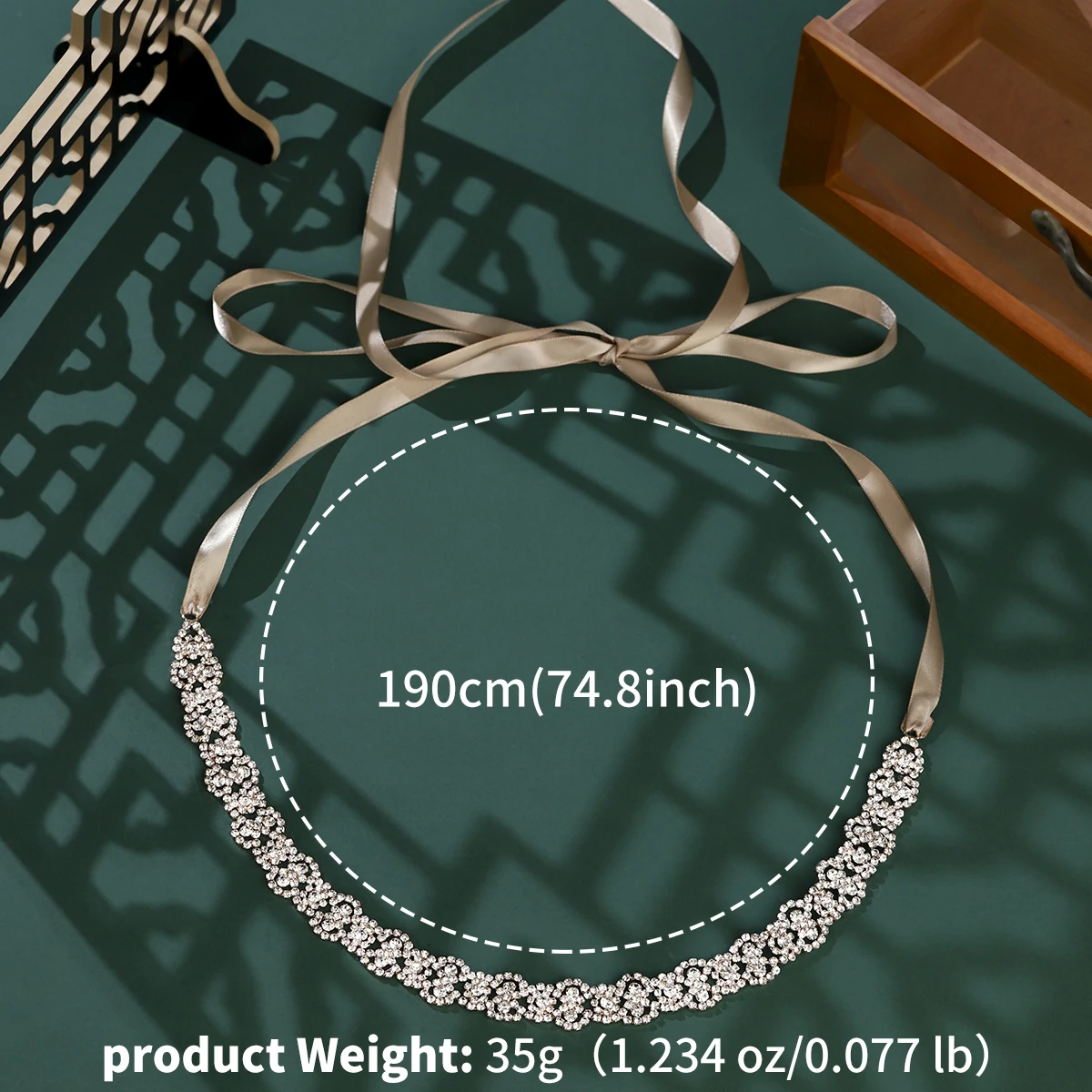 Rose Gold Rhinestone Wedding Dress Belt Crystal Wedding Belts Satin Wedding Accessories Bridal Ribbon Belts