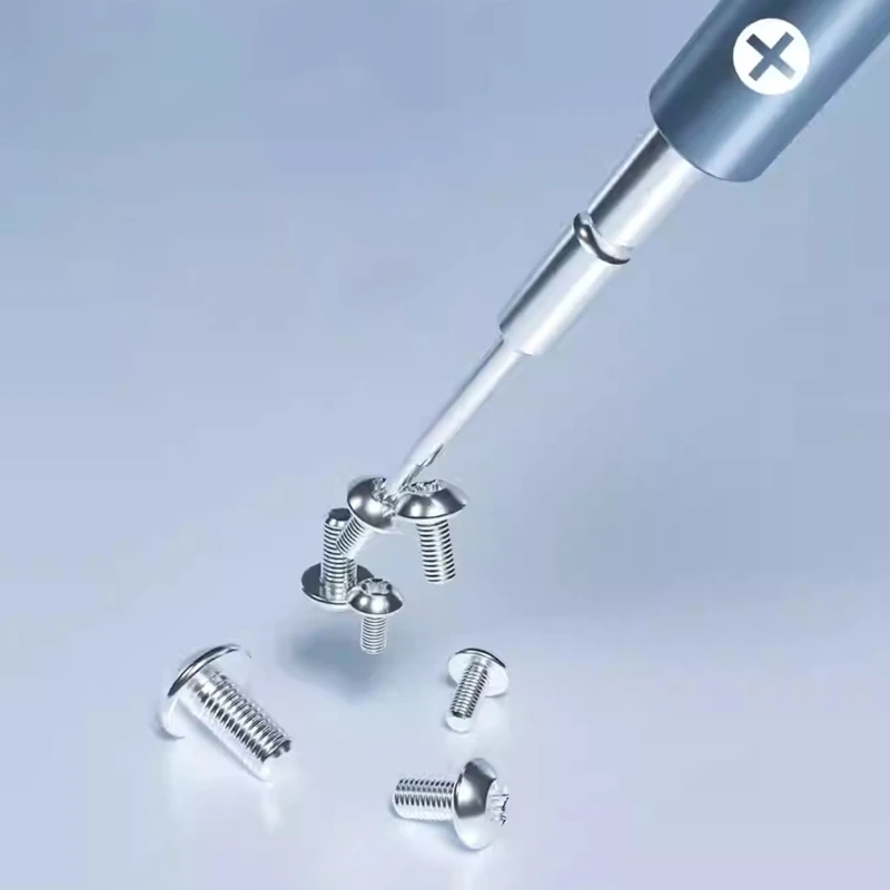 5pcs mini-tournevis avec bits magnétiques pour les outils réparation téléphone gadgets KXRE