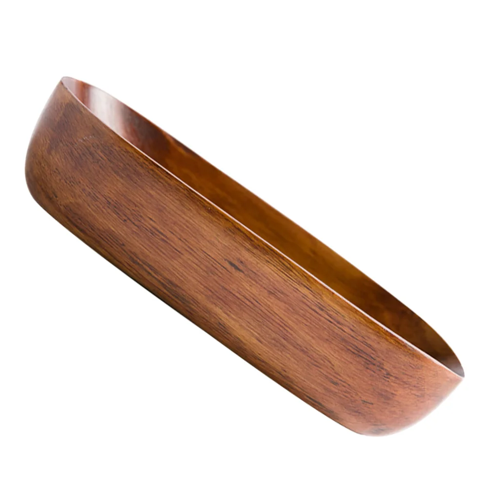 

1pc Boat Shape Tray Sushi Dish Wooden Food Plate Snack Dish Practical Easy Clean Kitchen Bar utensils Long Use Gift