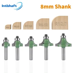 6mm/6.35mm/8mm Shank Corner Rounding Over Router Bit With Bearing Wood Milling Cutter Tungsten Carbide For Woodworking Tool