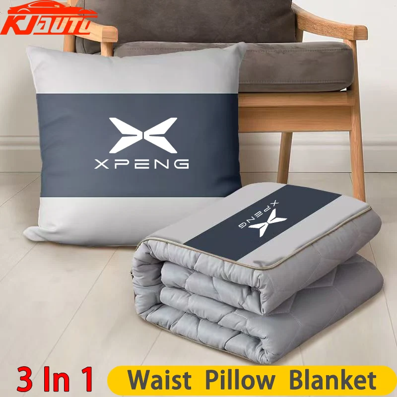 3-in-1 Convertible Car Blanket Instantly Your Pillow & Lumbar Support For Xpeng XiaoPeng G6 G7 G9 X9 P7 P7i P5 MONA M03 G3