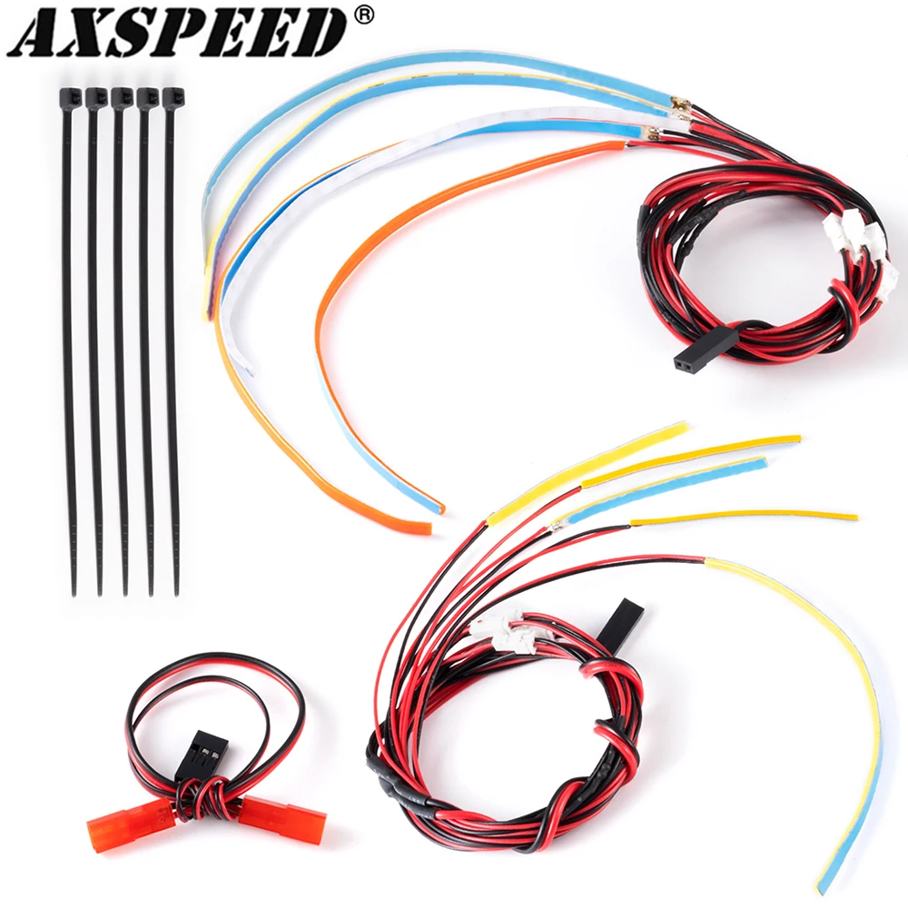 

AXSPEED RC Автомобильные светодиодные ленты, прожекторы, задние фонари, боковые фары для 1/10 T-raxxas Slash 2wd 4x4, обновленные детали