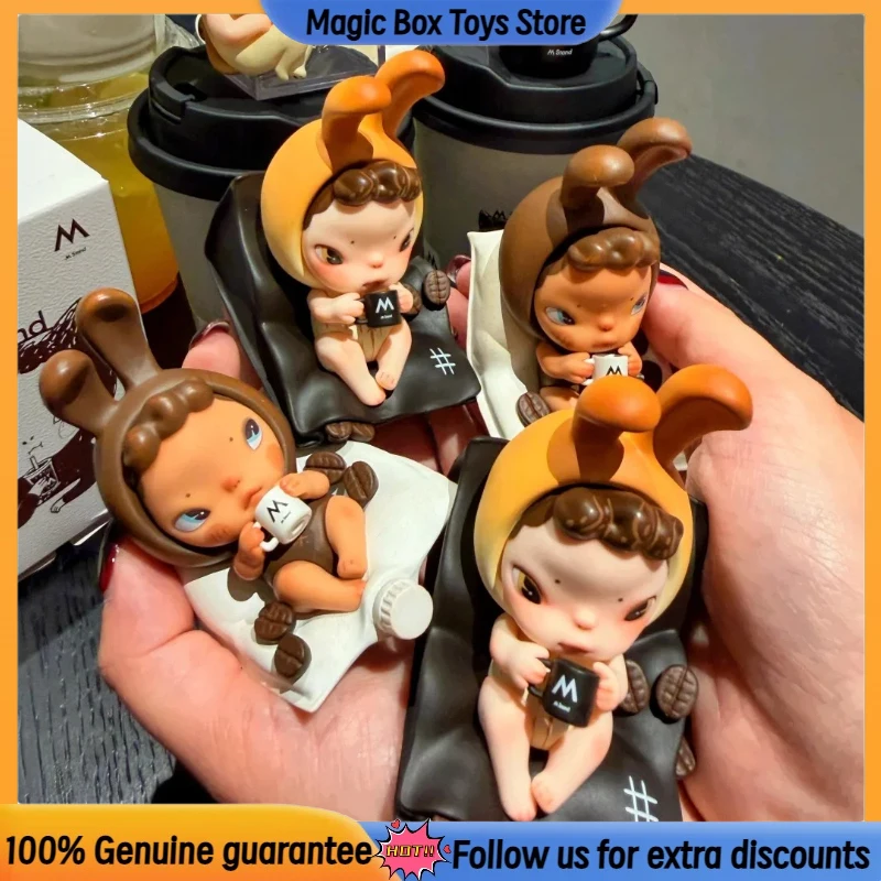 Echte Sooya M Stand Koffie Serie Blind Box Speelgoed Mooie Anime Figuur Verzamel Ornamenten Model Pop Mystery Speelgoed Kerstcadeau