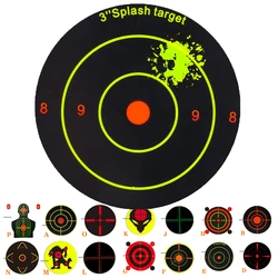 1 Roll  Target Stickers 7.50cm Self-Adhesive Splatter  Impact Splash Reactive Shooting Sticker