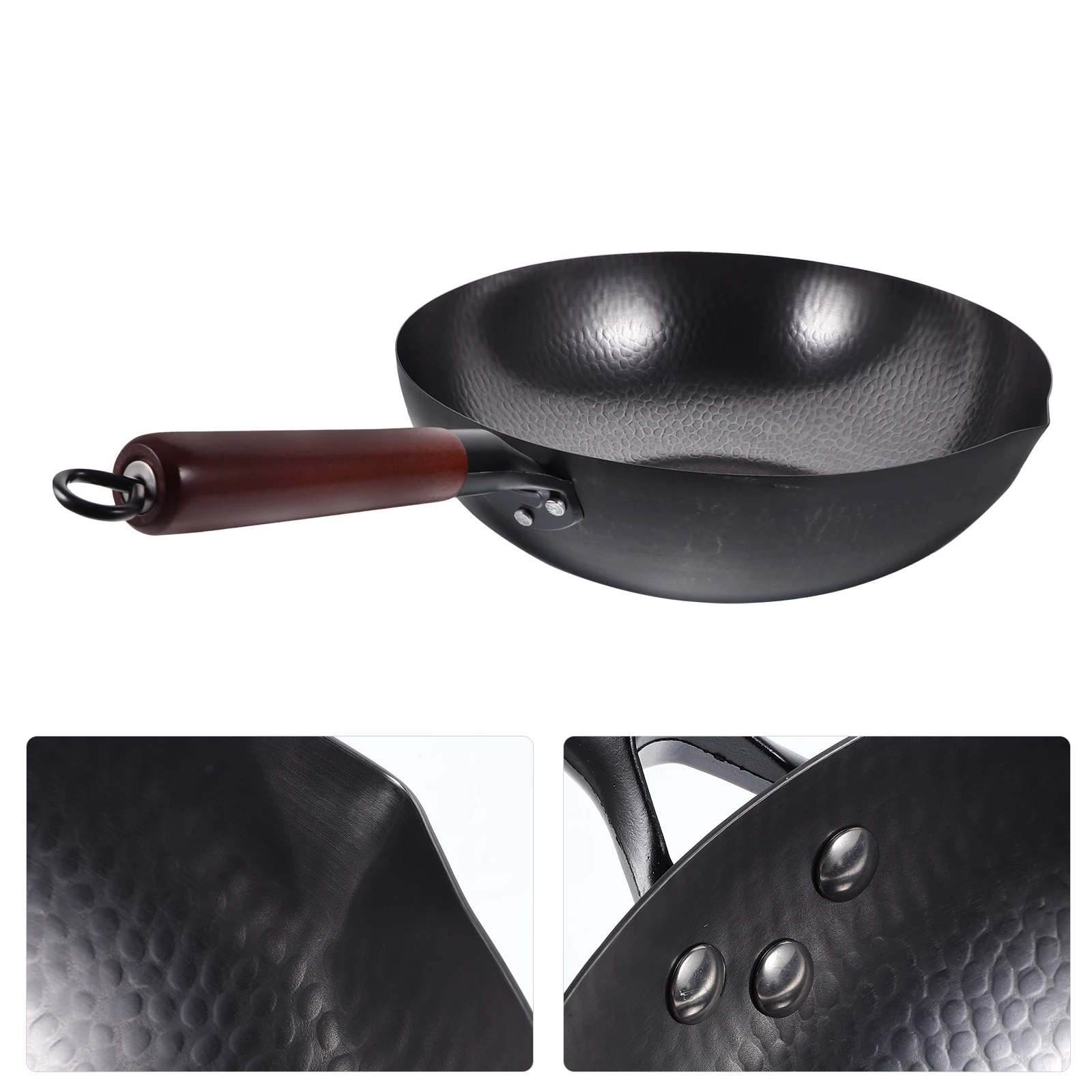

Non-stick Iron Pot Nonstick Wok Cookware Cooking Utensils Deep Frying Pans Stir-fry