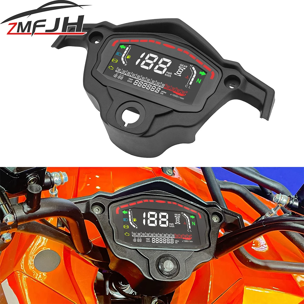 

Universal Motorcycle Digital Speedometer Tachometer Bracket Holder LCD Dashboard For 2,4 Cylinders For Honda For Ducati