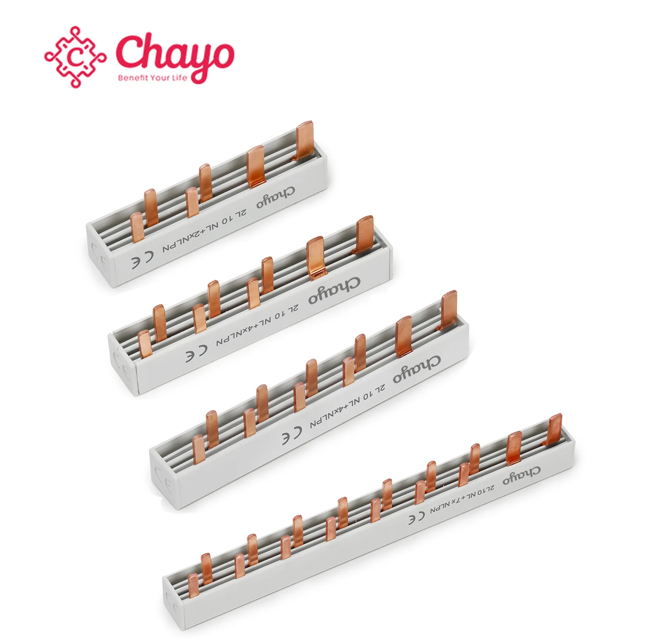 Chayo NL-serie DPN-stekker, koperen elektrische stroomrail, verbindingsstuk voor stroomverdeelkast en stroomonderbreker, DIN-rail MCB-stroomrail.
