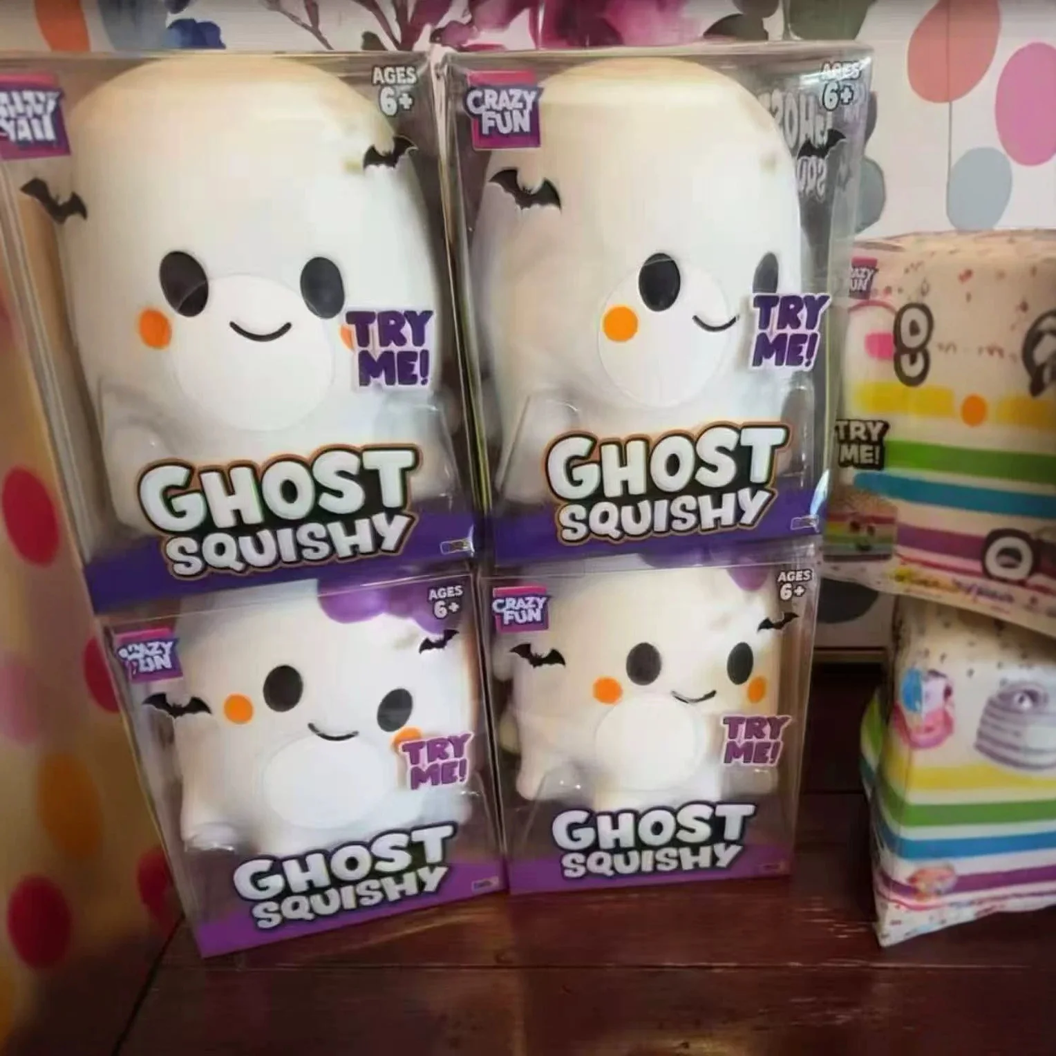Large Halloween style Ghost Pinch Pumpkin Head Pinch Flour Filler Large Stress Relieving and Ventilating Toy