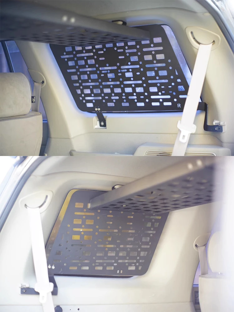 Rear Window Molle Storage Panels Suitable for Nissan Patrol Y61 Trunk Organizer Molle Panel Cargo Interior Shelf Storage