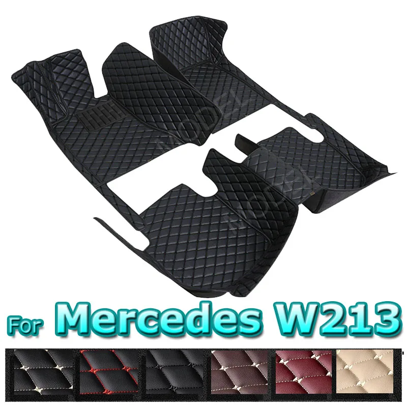 

Car Floor Mats For Mercedes W213 2017-2020 DropShipping Center Auto Interior Accessories Leather Carpets Rugs Foot Pads