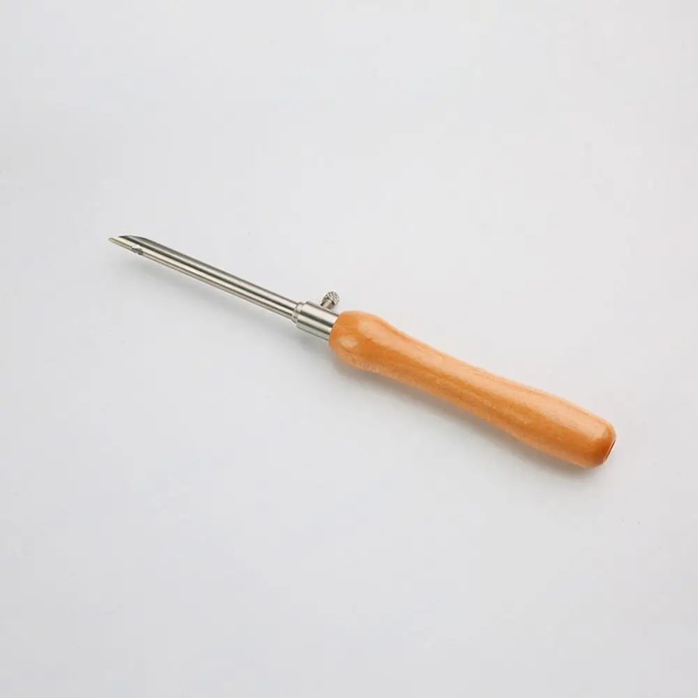 5 قطعة 2.5 مللي متر/3.5 مللي متر/5 مللي متر لكمة إبرة مجموعة مقبض خشبي قابل للتعديل لكمة خياطة عدة التطريز الحرفية DIY بها بنفسك عبر غرزة الإبر #4