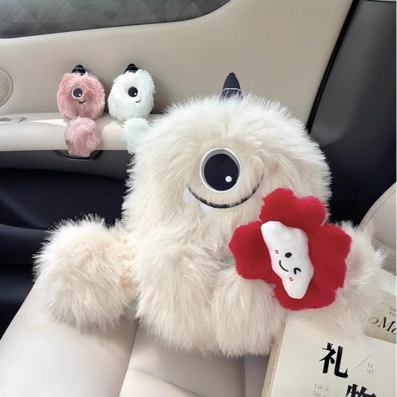 حقيقي إيما مولي مومو عائلة عيون كبيرة ليلة سعيدة قزم الروائح دمية أفخم دمية لعبة حقيبة مقطورة معلقة هدية عيد ميلاد فتاة #1