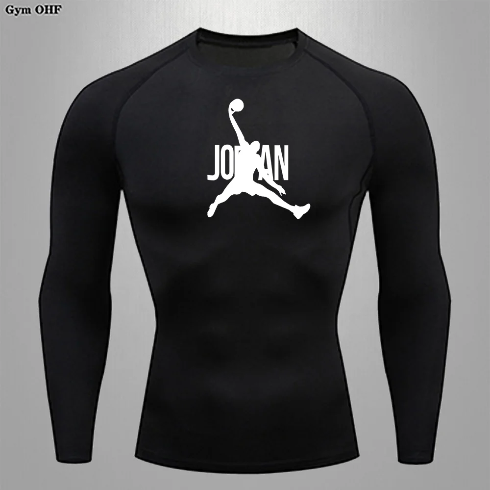 Men's Clothing Training Jogging Comprehensive Exercise Slim-fit High-quality Elastic Warmth Breathable T Shirts Compression Tees