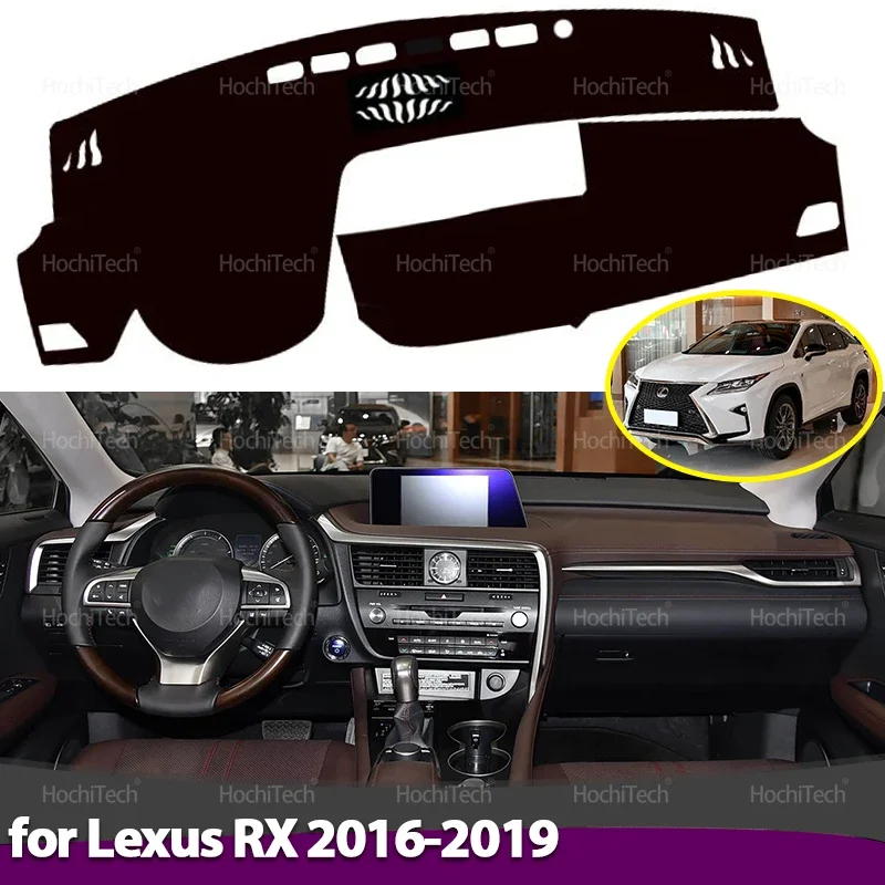 Dash Mat Carpet Pad Shade Cape Blanket Car Accessories Dashboard Cover for Lexus RX AL20 RX200t RX300 RX350 RX450h 350 2016-2019