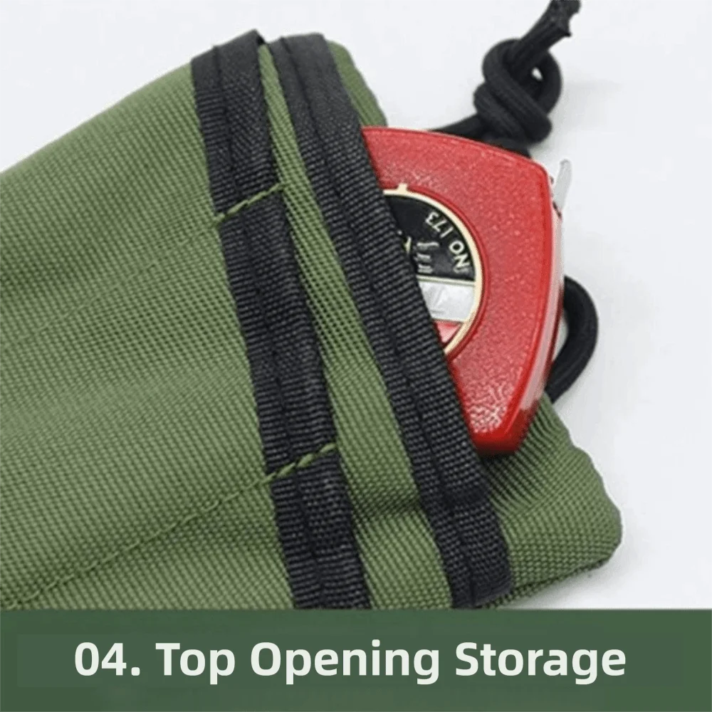 

Compact Mini EDC Tool Bag Lightweight Waterproof Belt Waist Pack Durable Stretch Band Tool Organizers Bag Outdoor Activities