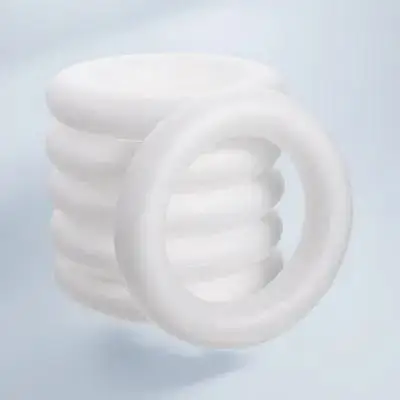 

6Pcs Smooth Safe Foam Ring Shapes DIY Craft Supplies for Home Decor Bouquet Making Projects Party Accessories White