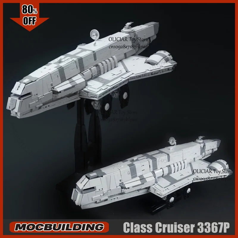 UCS Movie Moc Building Blocks Class Cruiser With Stand Starfighter Transport Technology Bricks Toy Collection Display Xmas Gifts