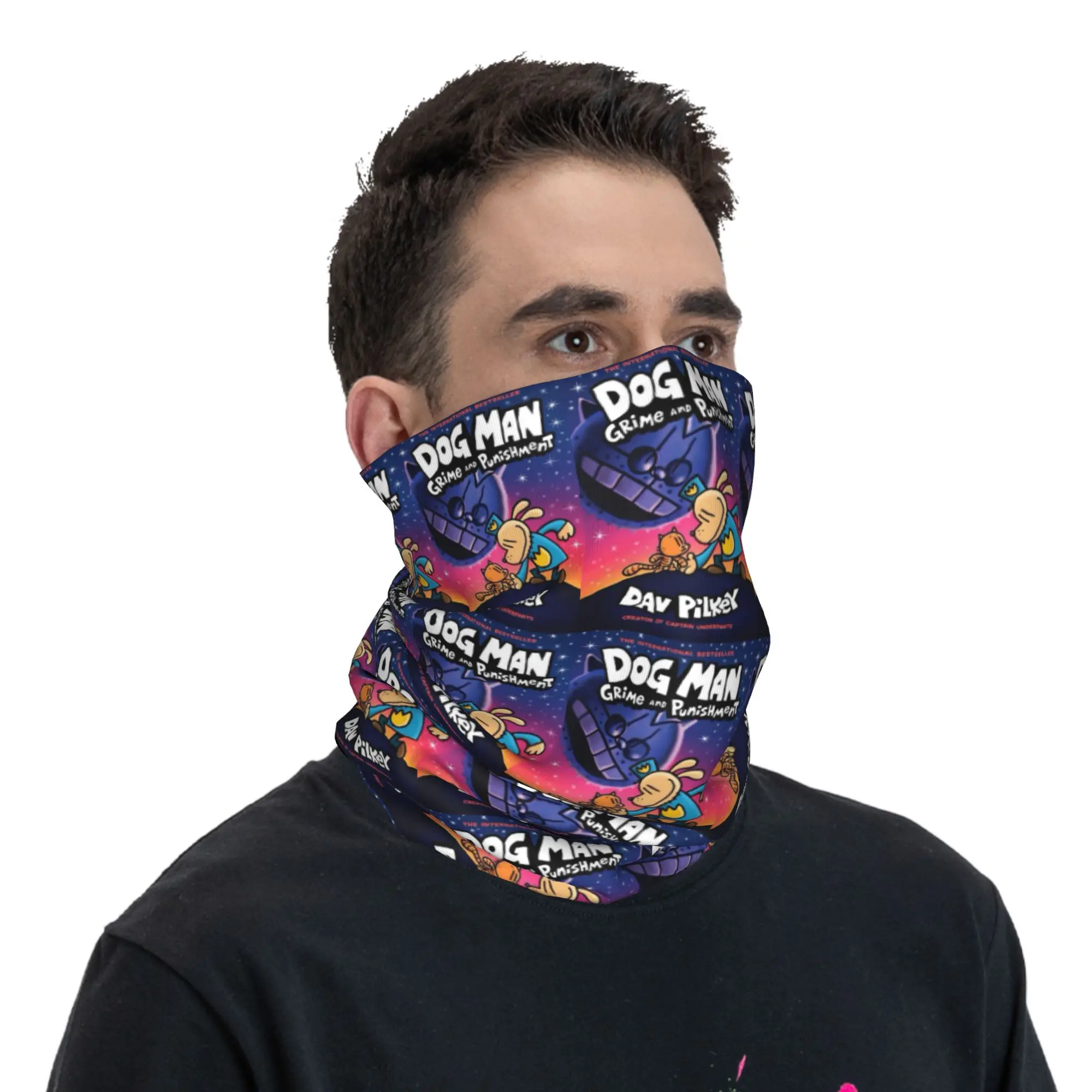 Dog Man Dogman Movie 2025 Comic Bandana Neck Gaiter Printed Mask Scarf Multi-use Headwear Cycling For Men Women Adult Breathable