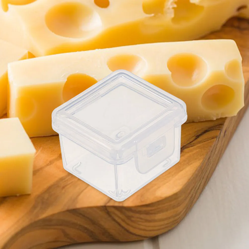 4Pcs BPA-Free Cheese Storage Containers for Fridge – Airtight Sliced Cheese, Butter & Fruit Freshness Preserver