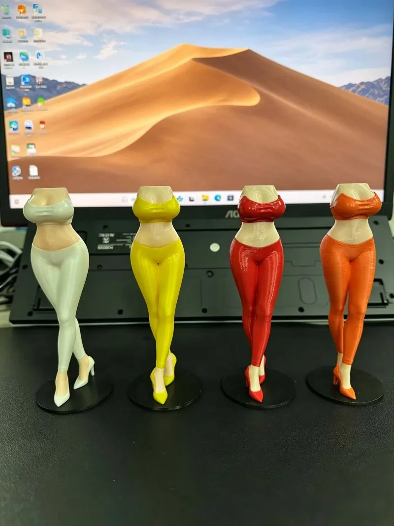

Multi-color 3D Printed Plastic Sexy Figurine Long Legs Design High Grade Creative Desktop Decoration Art Ornament