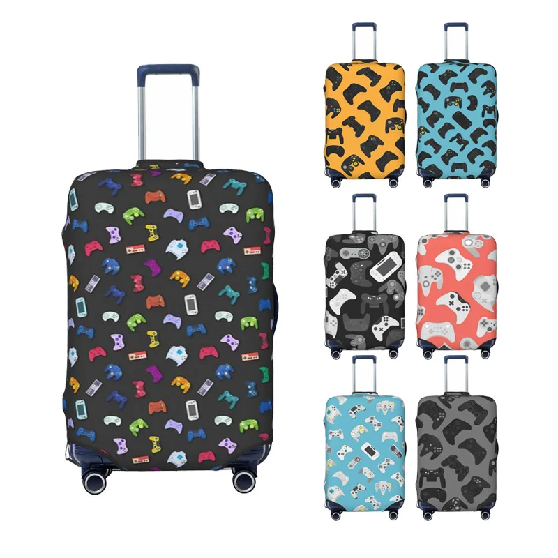 Video Game Controller Background Gadgets Luggage Protective Dust Covers Elastic Waterproof Suitcase Cover Travel Accessories