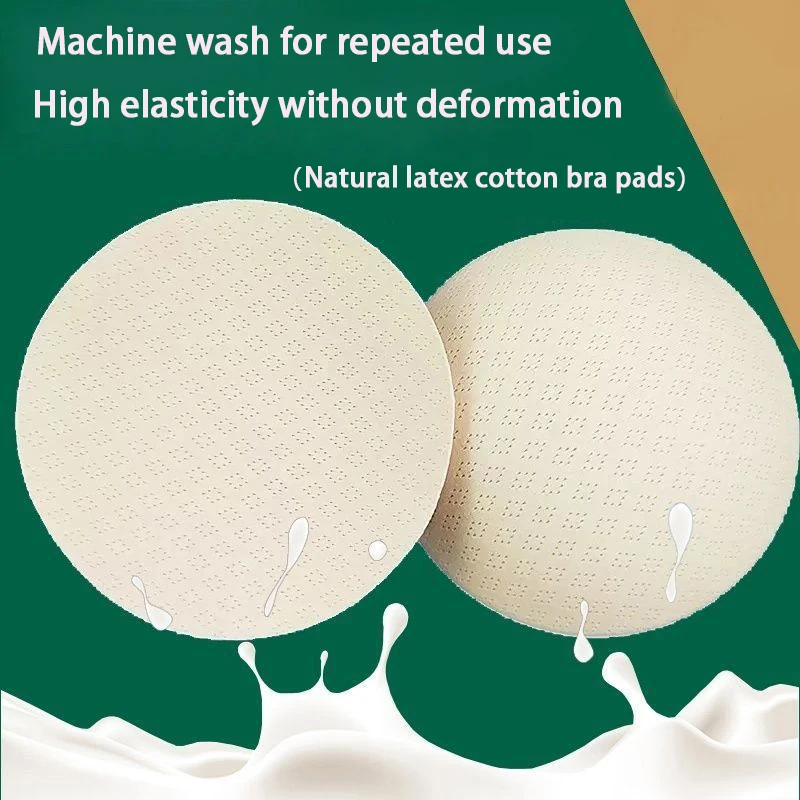 [1 Pair Pack] Reusable Bra Insert Pads - Invisible Anti-Bump Breast Enhancement Pads - Suitable for Camisoles, Swimsuits, Nightgowns