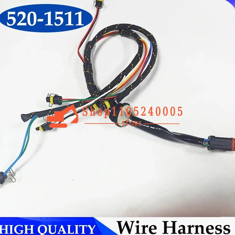 

520-1511 Жгут проводов топливной форсунки C7 Жгут проводов экскаватора 222-5917 для экскаватора 325D 329D 2225917 5201511