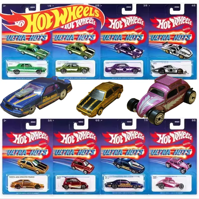 Mattel Hot Wheels 1/64 Ultra Hots 2024 Series Mix 2 Custom Volkswagen Beetle Collectible Car Toys Diecast Vehicle Decoration