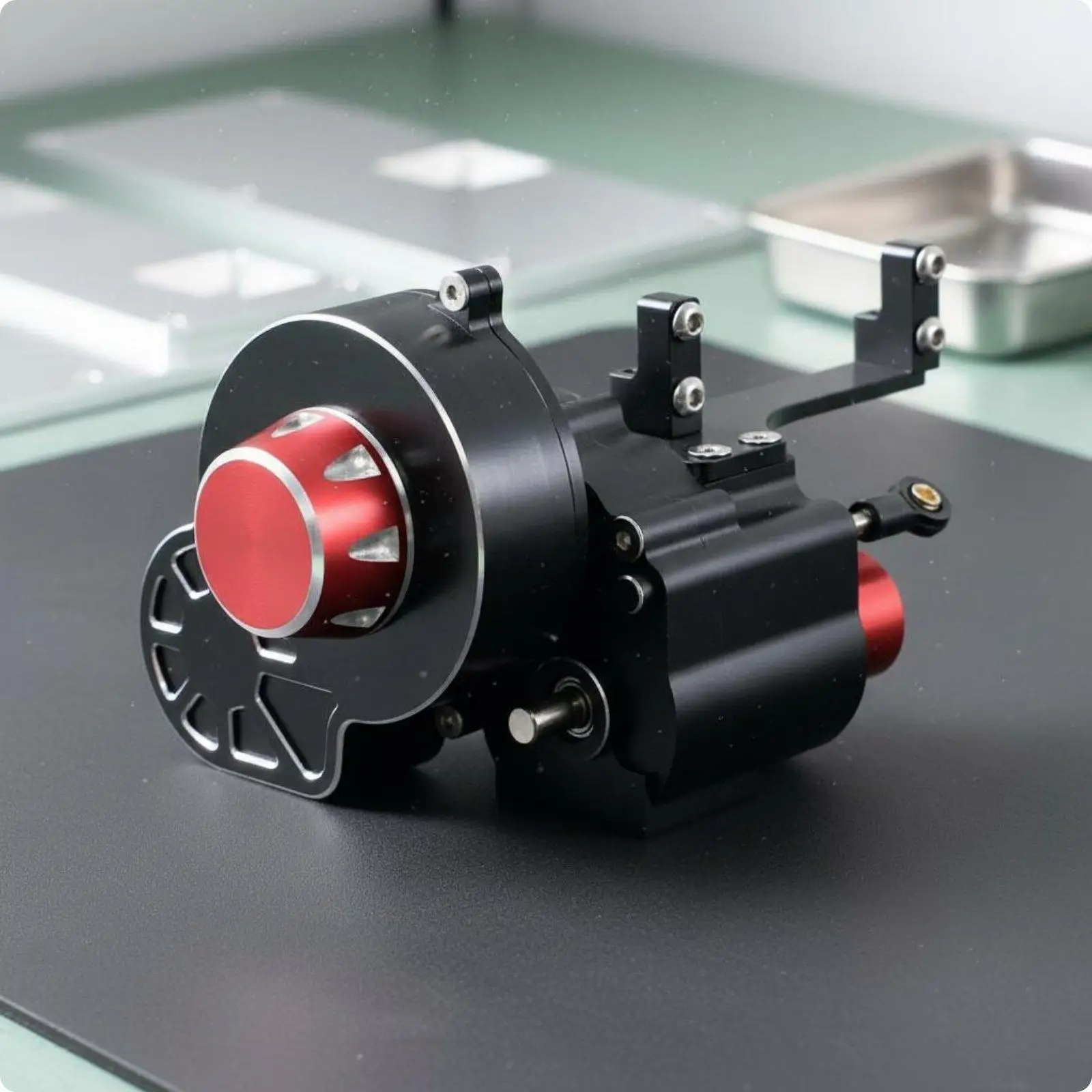 Sealed Metal Gearbox Anodized Finish All Metal RC Gearbox for Outdoor Terrain