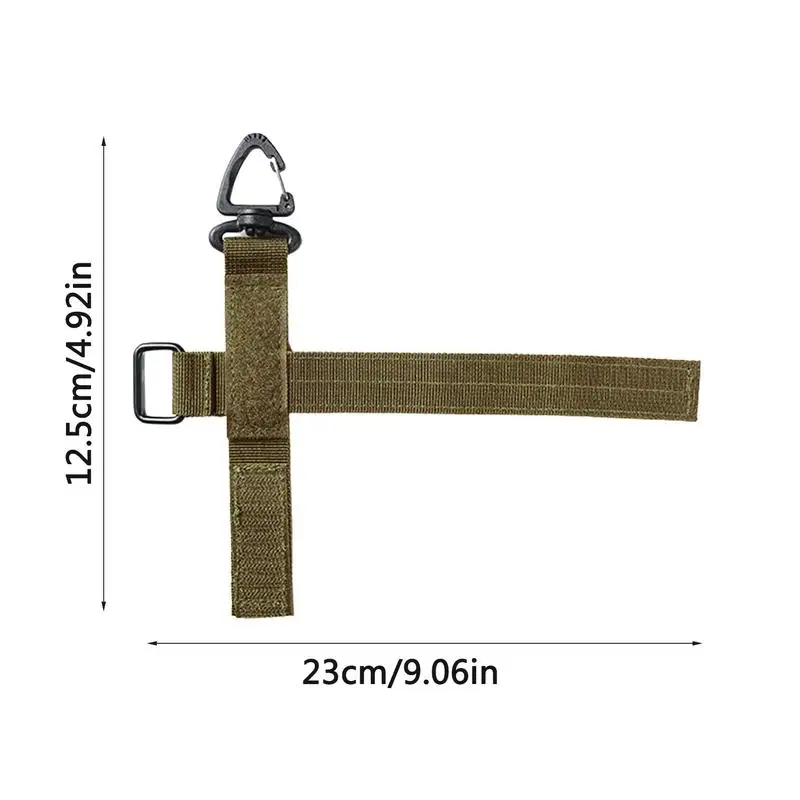 Duty Belt Keeper Key Holder Firefighter Gloves Strap Keychain Strap Nylon Gloves Ties With Hook Buckle For Outdoor Climbing Rope