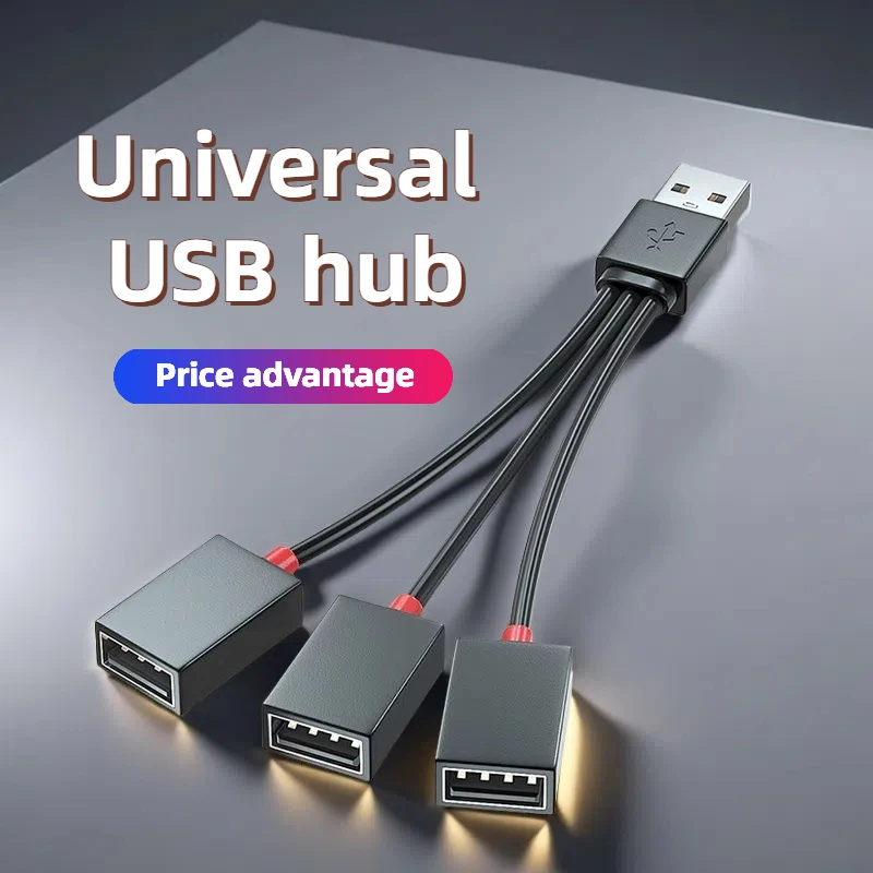 USB HUB Splitter Extender Cable 1 Male to 2 3 USB A Female USB Extension Line Data Cable Power Adapter USB Socket Converter OTG