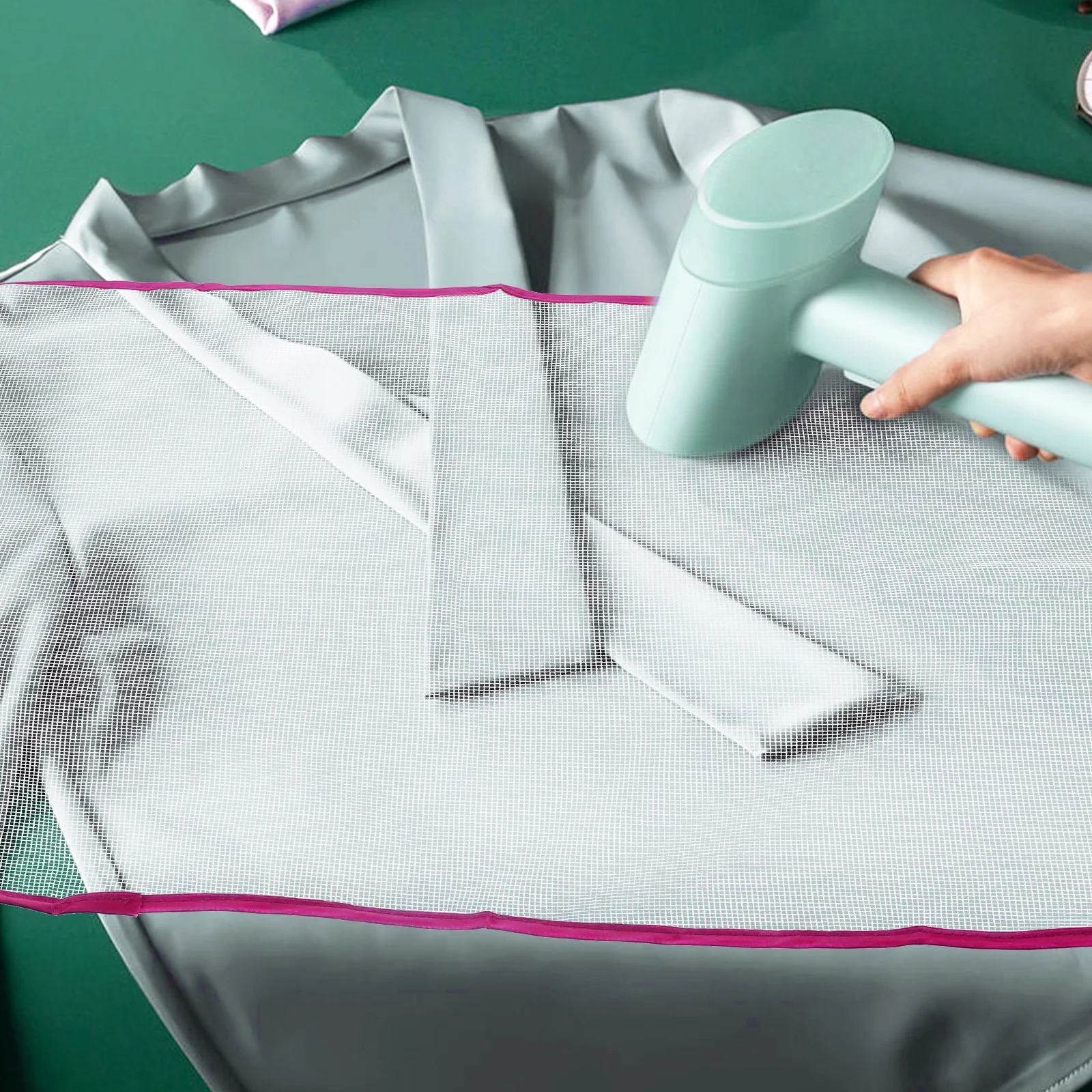 2 قطعة وسادة شبكية واقية للكي الضغط على القماش مقاومة للحرارة غطاء ألواح حديدية حصيرة حماية الكي المنزلية #6