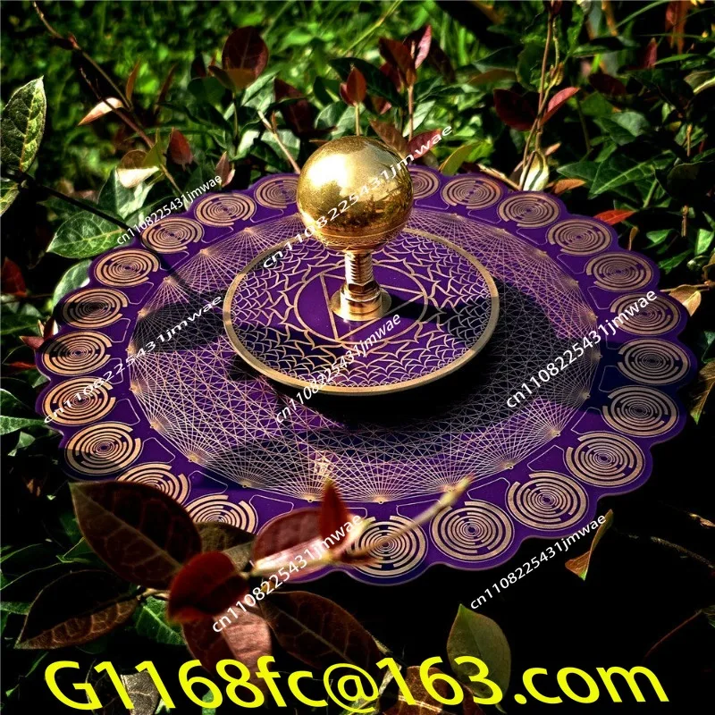 Polarizing Disk Sacred Geometry Anti-EMF Enhanced Purification Crystal Degaussing Meditation Spiritual