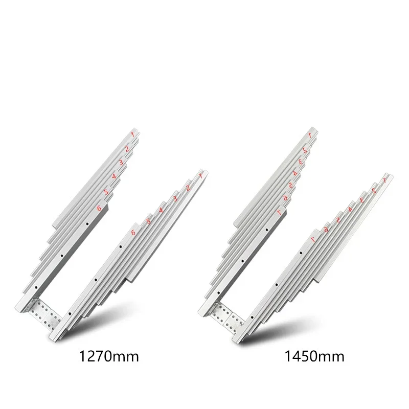 

#v Telescopic Dining Table Cabinets Aluminum Alloy Slide Rails Flat Push Folding Hidden Folding Table Hardware Accessories