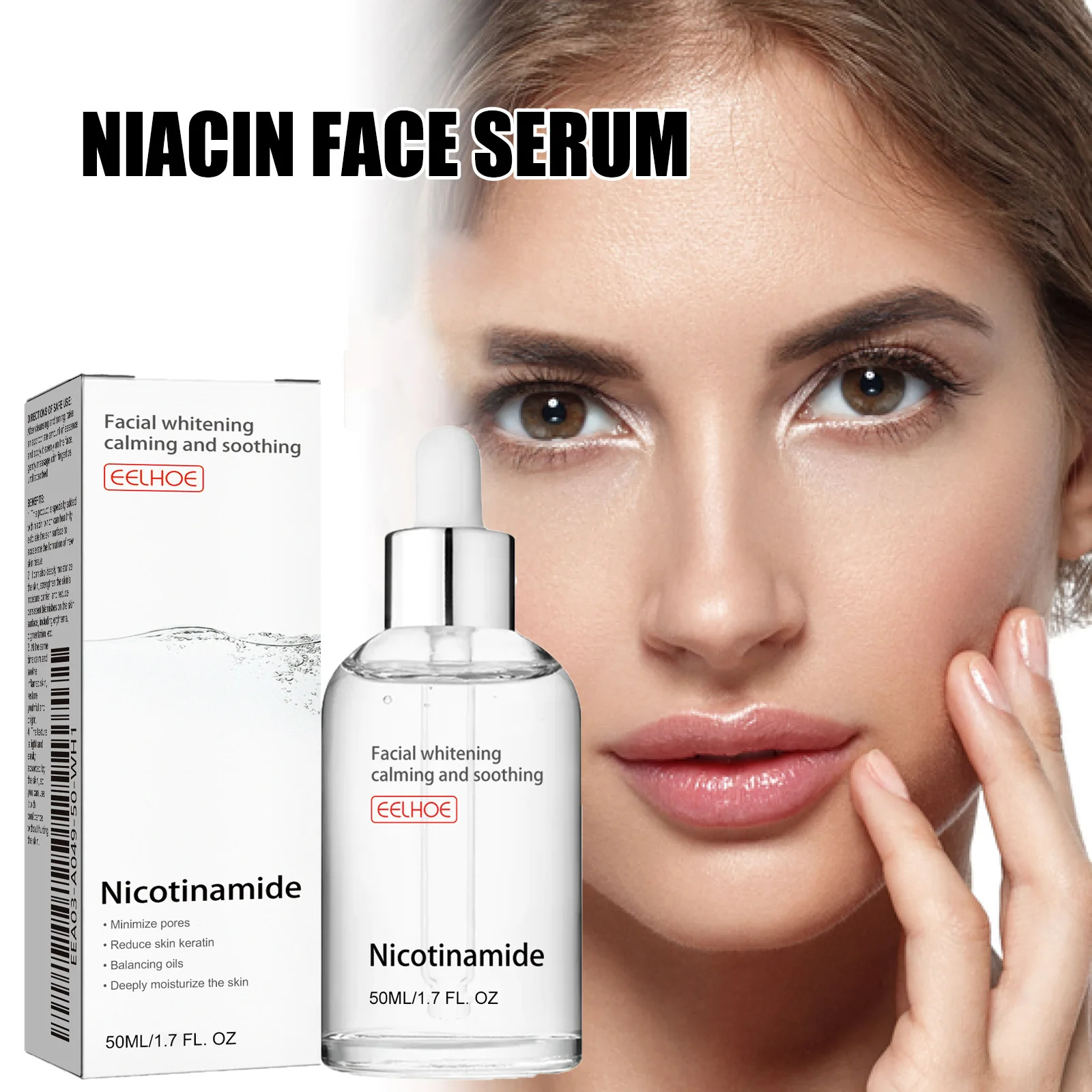

Niacinamide Brightening Face Serum Nourish Fade Pigmentation Pore Minimizer Brighten Hydration Essence for Acne Scars Dull Skin