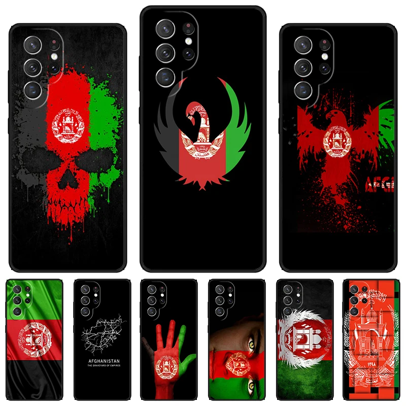 Afghan Afghanistan  Flag Freedom phone case For Samsung Galaxy S24 S23 S22 Ultra Note 10 20 Plus S8 S9 S10 S20 S21 FE Cover