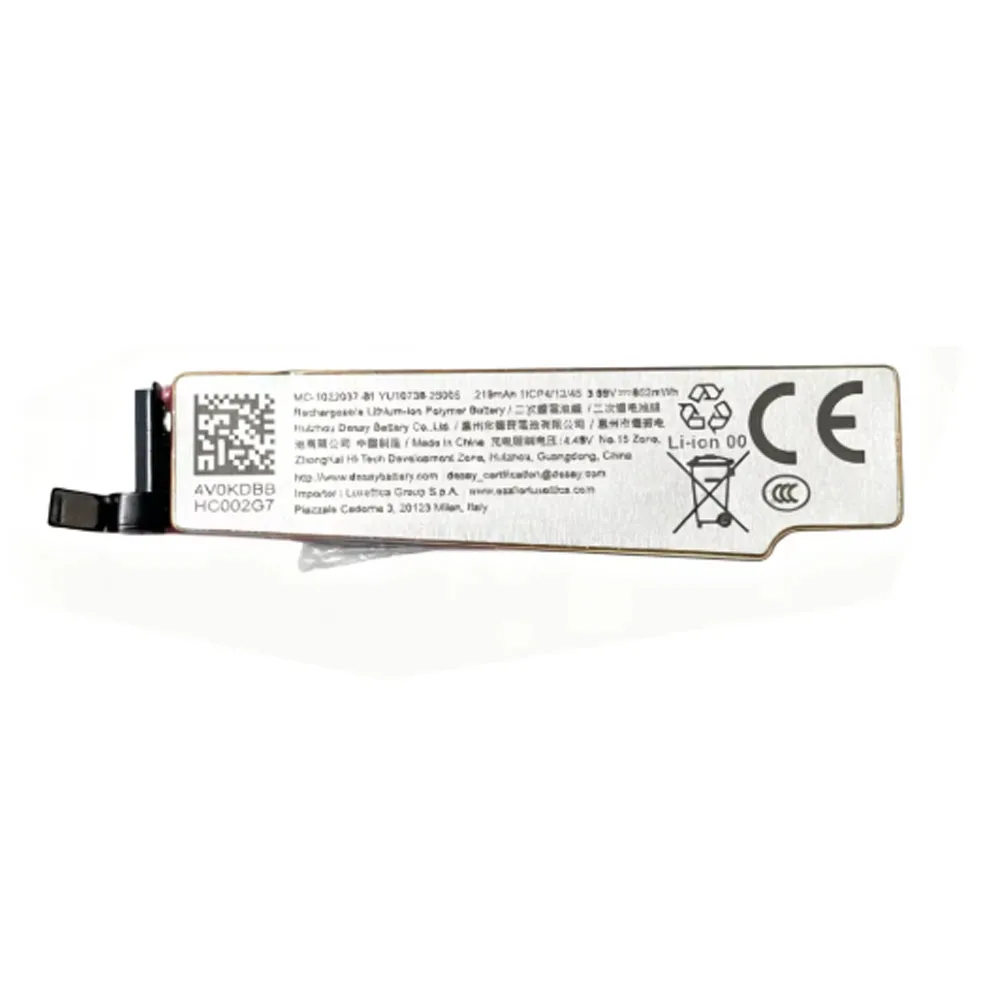 Oryginalna bateria 219mAh do okularów RayBan Meta MC-1022037-B Gen 1 Gen 2 Wayfarer Headliner Skyler Optics RW4001/2/3/6/13/11 AI Glasses — zdjęcie produktu 3