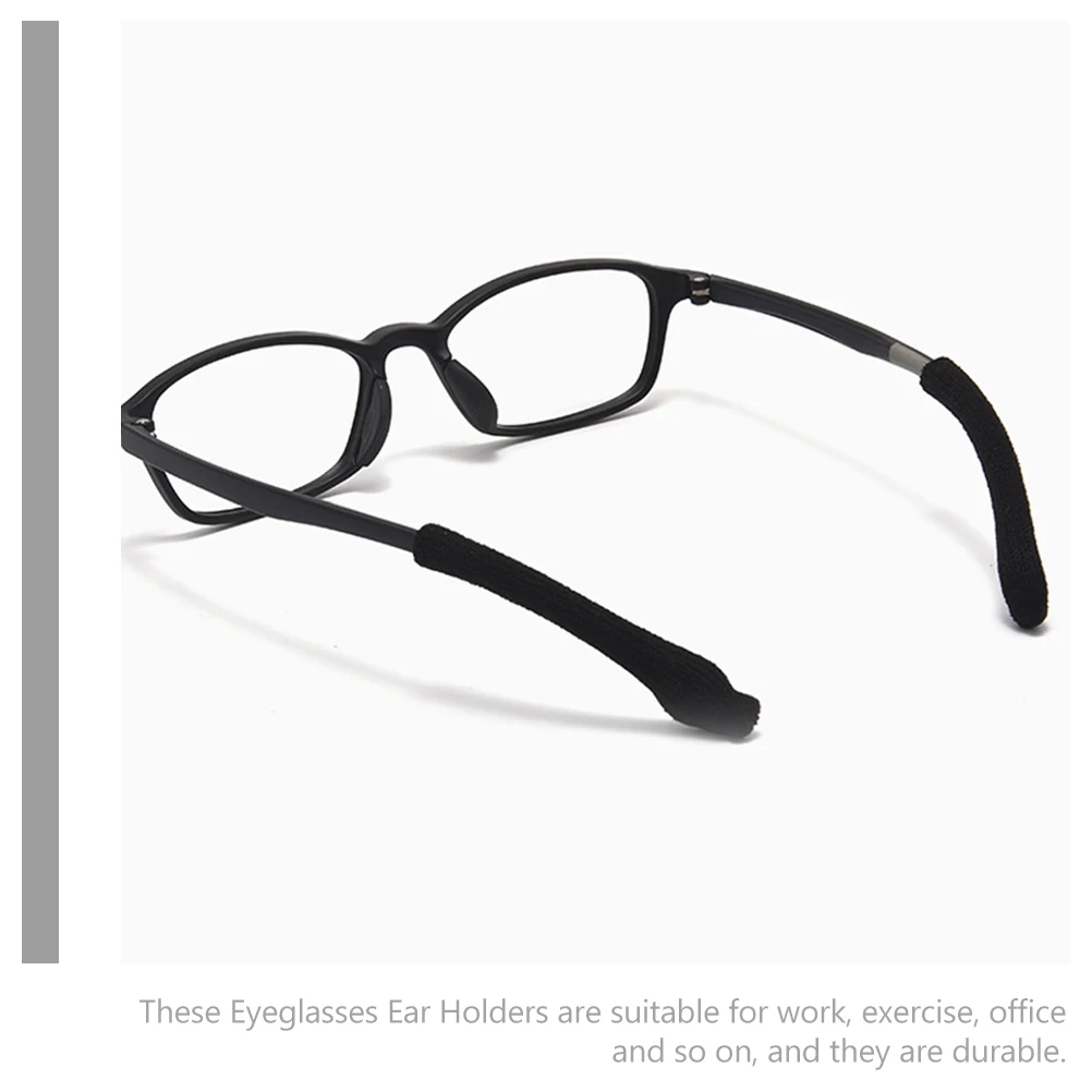 

2pcs Eyeglass Ear Cushions Anti Slip Glasses Leg Covers Knit Eyeglasses Accessories Temple Tips Sunglasses Holders