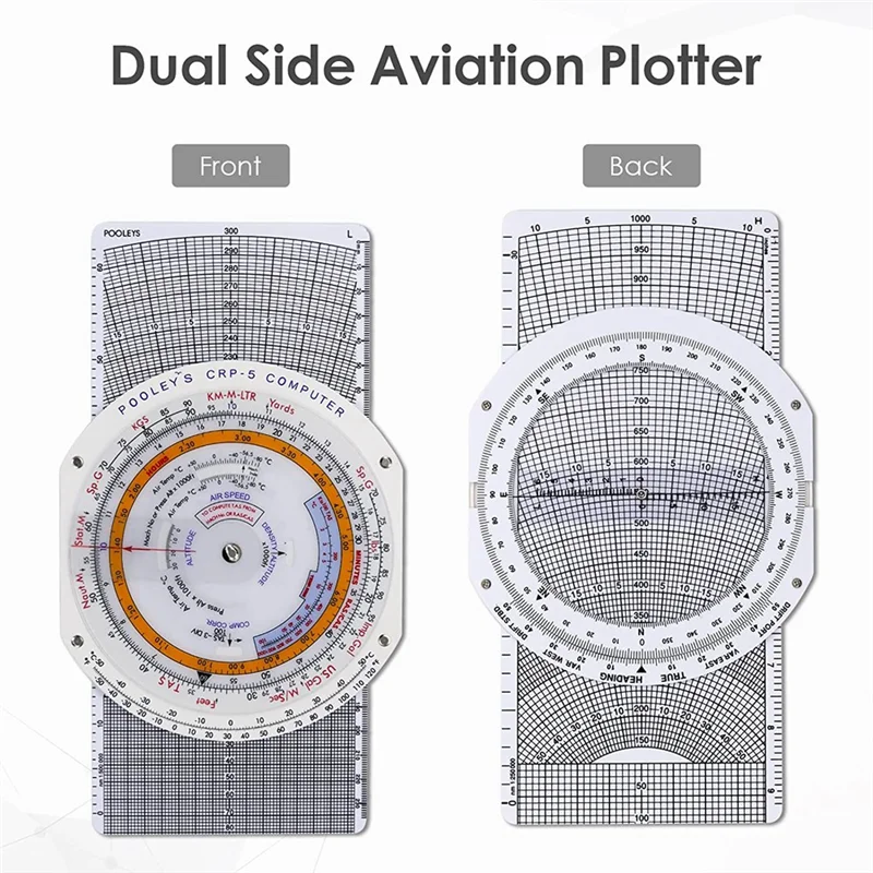 E6B Flight Computer Aviation Plotter Circular Slide Rule Used in Aviation Flight Training