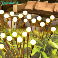 Firefly Garden Solar Lights 8LED 10LED 40LED Outdoor Waterproof RGB Warm White Swaying Decorative Lamps for Yard Patio Landscape
