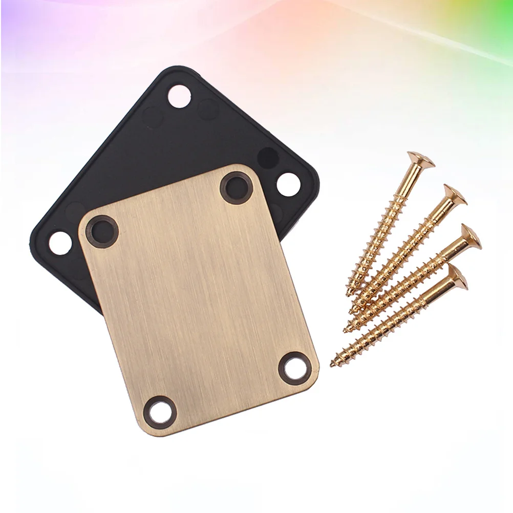 

2pcs Guitar Neck Plate Replacement Kit Metal Bass Connecting Board Electric Guitar Repair Parts Gv116 Lightweight Durable