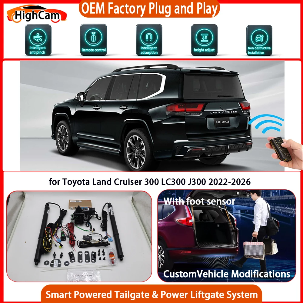 HighCam for Toyota Land Cruiser 300 LC300 J300 2022-2026 JHJHCAR Smart Powered Tailgate Power Liftgate Tailgate Power Lift Gate