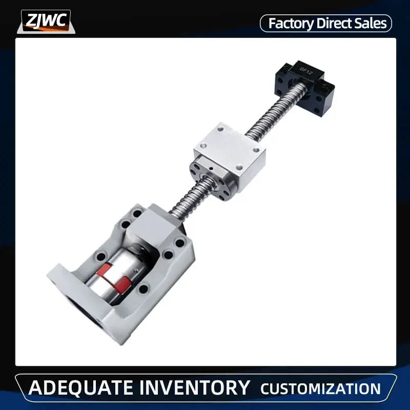 CNC BallScrew Kit Dia 20mm Ballscrew SFU2005 Kit 100-850mm C7 For CNC Parts Screw With Nut +BF15+Aluminum HM15+DSG20H+ Coupler