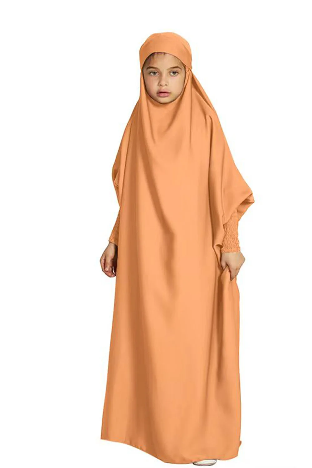 2024 Ramadan Eid Niqab Khimar Gebets kleidung für Frauen Kinder Muslim Abaya Dubai Truthahn Islam Kleid Kebaya Robe Femme Musulmane