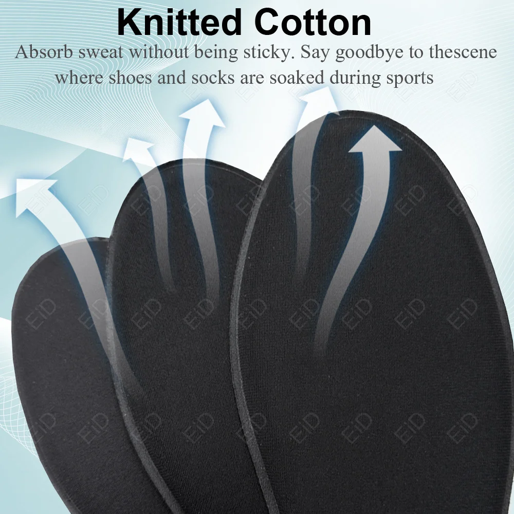 EiD Memory Foam Sport Insoles Super Soft High Elasticity Shoe Pad Anti-pain Deodorant Cushion Arch Support Running Insole Unisex